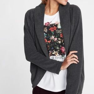 Performance Fleece Cocoon Wrap Sweater